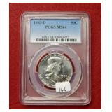 1963 D Franklin Half PCGS MS64