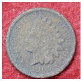 1909 Indian Head Cent - Grainy