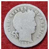 1892 O Barber Dime