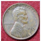 1930 Lincoln Wheat Cent - Red & Brown
