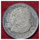 1923 S Monroe Doctrine Silver Half Dollar Comm