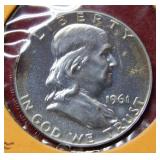 1961 Proof Franklin Silver Half