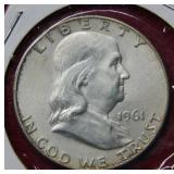 1961 D Franklin Silver Half
