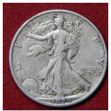 1929 D Walking Liberty Silver Half Dollar