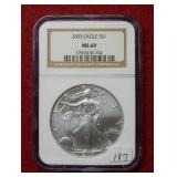 2003 Silver Eagle 1oz NGC MS69