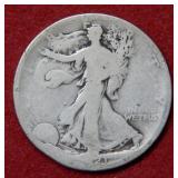 1921 D Walking Liberty Silver Half Dollar Coin
