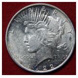 1922 D Peace Silver Dollar