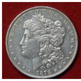 1878 REV of 1879 Morgan Silver Dollar Coin