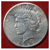 1927 Peace Silver Dollar