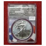 2021 Silver Eagle Type I ANACS MS70 - First Strike