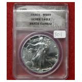 1989 Silver Eagle 1oz ANACS MS69