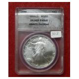 1990 Silver Eagle 1oz ANACS MS69