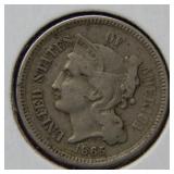 1865 Three Cent Nickel
