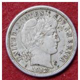 1912 Barber Silver Dime