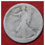 1916 Walking Liberty Silver Half Dollar Coin