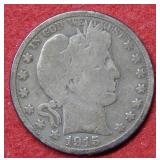 1915 Barber Silver Half Dollar Coin