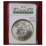 1888 Morgan Silver Dollar ANACS MS61 VAM 11