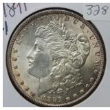 1891 Morgan Silver Dollar Coin