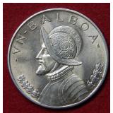 1947 Panama Silver Balboa Coin