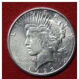 1922 S Peace Silver Dollar Coin