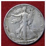 1929 D Walking Liberty Silver Half Dollar