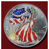 1999 Colorized Silver Eagle 1oz