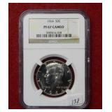 1964 Kennedy Silver Half Dollar NGC PF67 Cameo