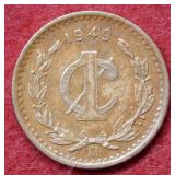 1949 Mexico Old Style 1 Centavo
