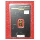 1 gram 999.9 Gold Bar Bullion ***