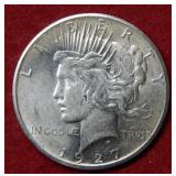 1927 Peace Silver Dollar Coin