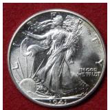 1941 Walking Liberty Silver Half Dollar Coin