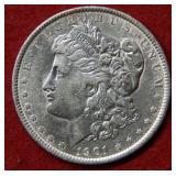 1901 Morgan Silver Dollar Coin