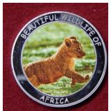 2005 Rep of Malawi 10 Kwacha Silver Colorized Coin