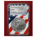 2012 Silver Eagle 1oz NGC MS69