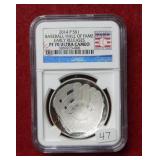 2014 Baseball Hall of Fame Silver $1 NGC PF70 UC
