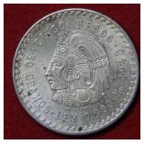 1948 Mexico 5 Peso Silver Commemorative Coin