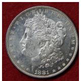 1881 Morgan Silver Dollar Coin