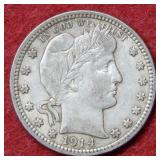 1914 Barber Silver Quarter