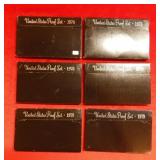 (6) 1974-1979 US Proof Set Coins
