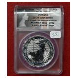 2022 Britannia 1oz Silver ANACS MS70 First Stike