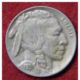 1931 S Buffalo Nickel