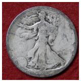 1921 S Walking Liberty Silver Half Dollar Coin