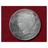 1934 S Peace Silver Dollar - Grafitti