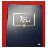 71 Mercury Silver Dimes with a free book