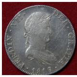 1819 Spain 8 Reals Coin
