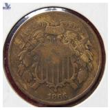1866 Two Cent Piece