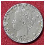 1883 Liberty Nickel - No Cents First Year of Issue