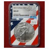 2017 Silver Eagle 1oz NGC MS69