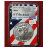 2018 Silver Eagle 1oz NGC MS69