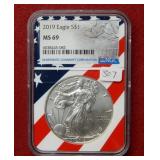 2019 Silver Eagle 1oz NGC MS69